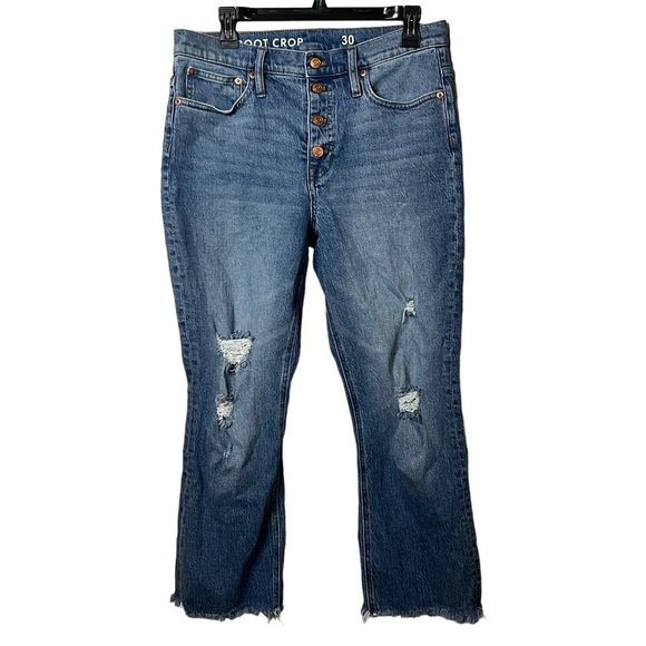 J.Crew 10" demi-boot crop jean in Greenwich Street wash 30 - Picture 2 of 10